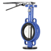 Simple Structure Stainless Steel Manual Soft Seal Wafer Type Turbine Butterfly Valve