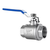 1000psi Bsp Thread Ball Valve Price 1/2" SS304/316L 2PCS Stainless Steel Ball Valve