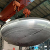 High quality sanitary stainless 306 steel pipe welding domed end cap torispherical water tank head