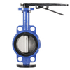 Simple Structure Stainless Steel Manual Soft Seal Wafer Type Turbine Butterfly Valve