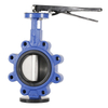 Simple Structure Stainless Steel Manual Soft Seal Wafer Type Turbine Butterfly Valve