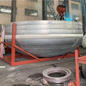 High quality sanitary stainless 306 steel pipe welding domed end cap torispherical water tank head